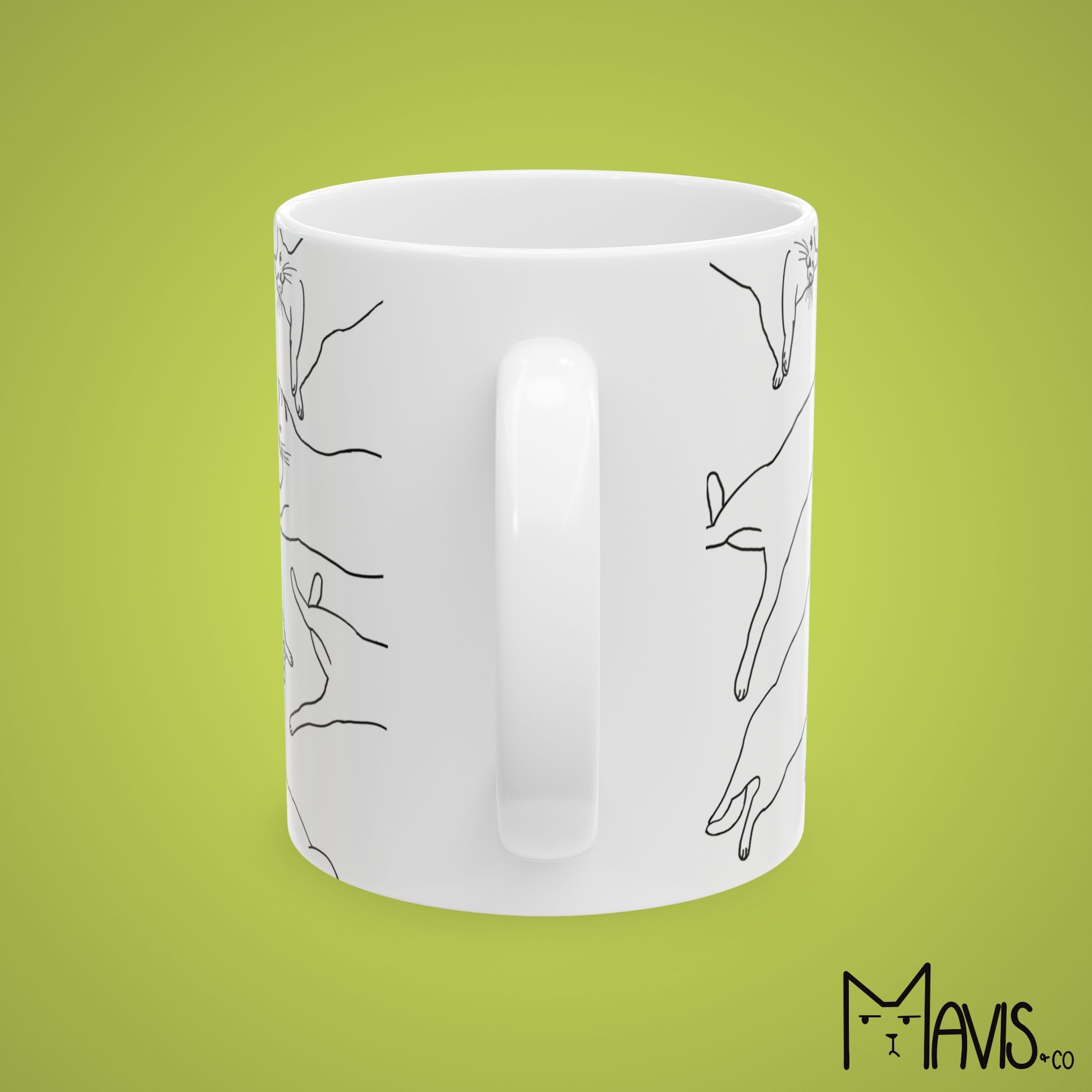 Big Stretch Cat Mug (11oz,15oz)