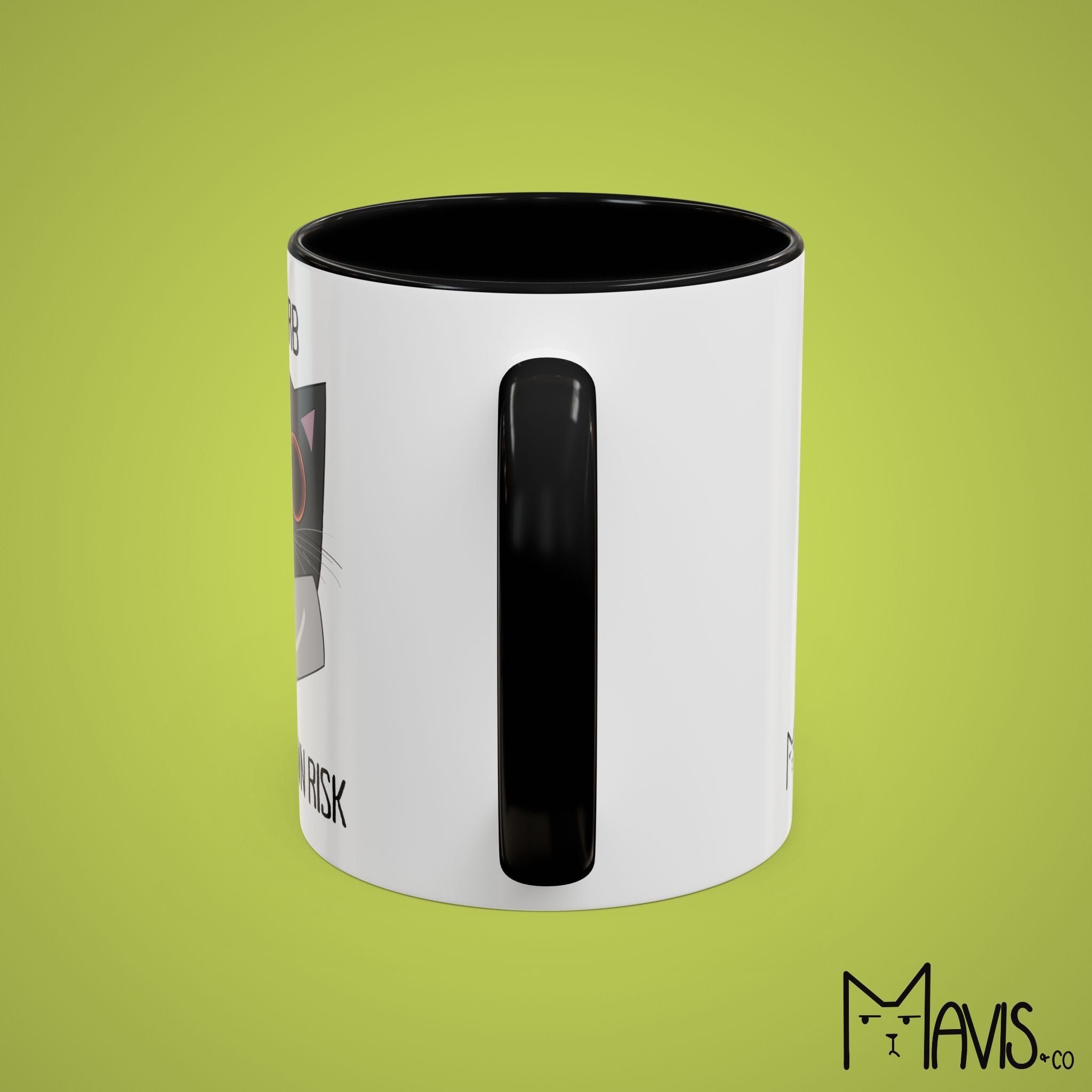 Disturb At Your Own Risk, Cat Knife Mug (11oz, 15oz)