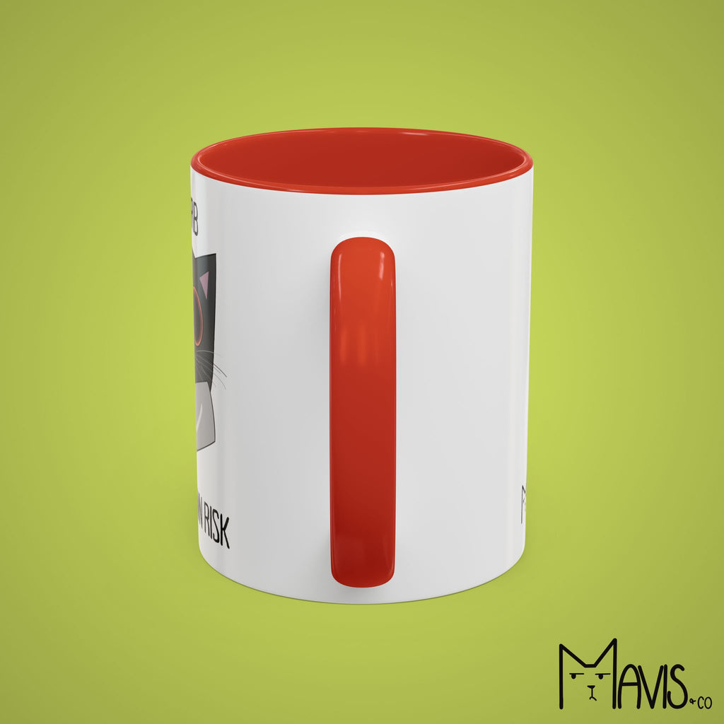 Disturb At Your Own Risk, Cat Knife Mug (11oz, 15oz)