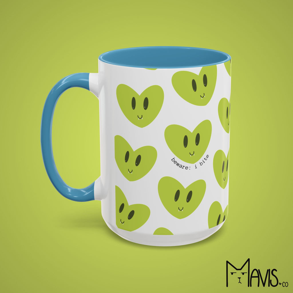 Beware I Bite Mug (11oz, 15oz) - 6 color options