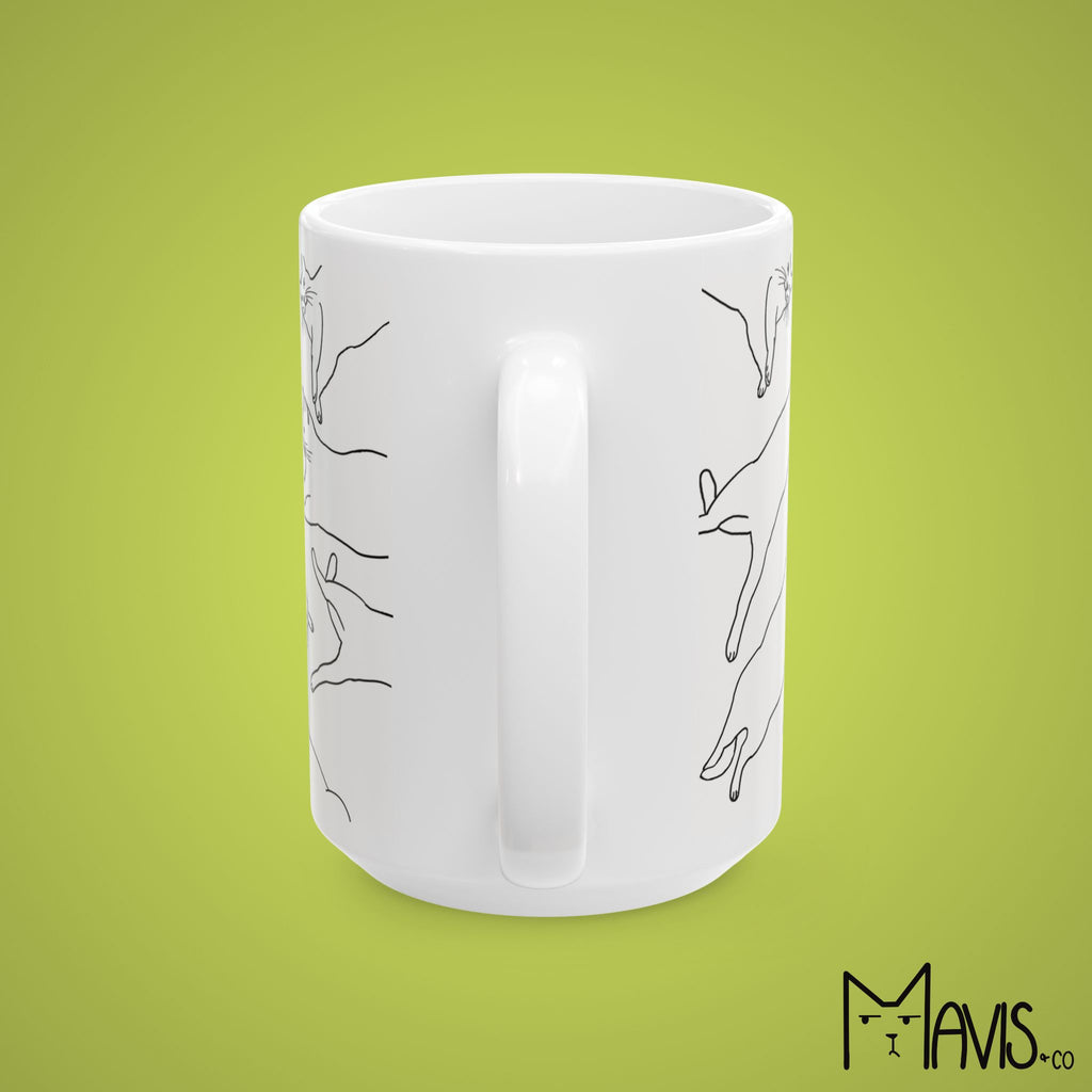 Big Stretch Cat Mug (11oz,15oz)