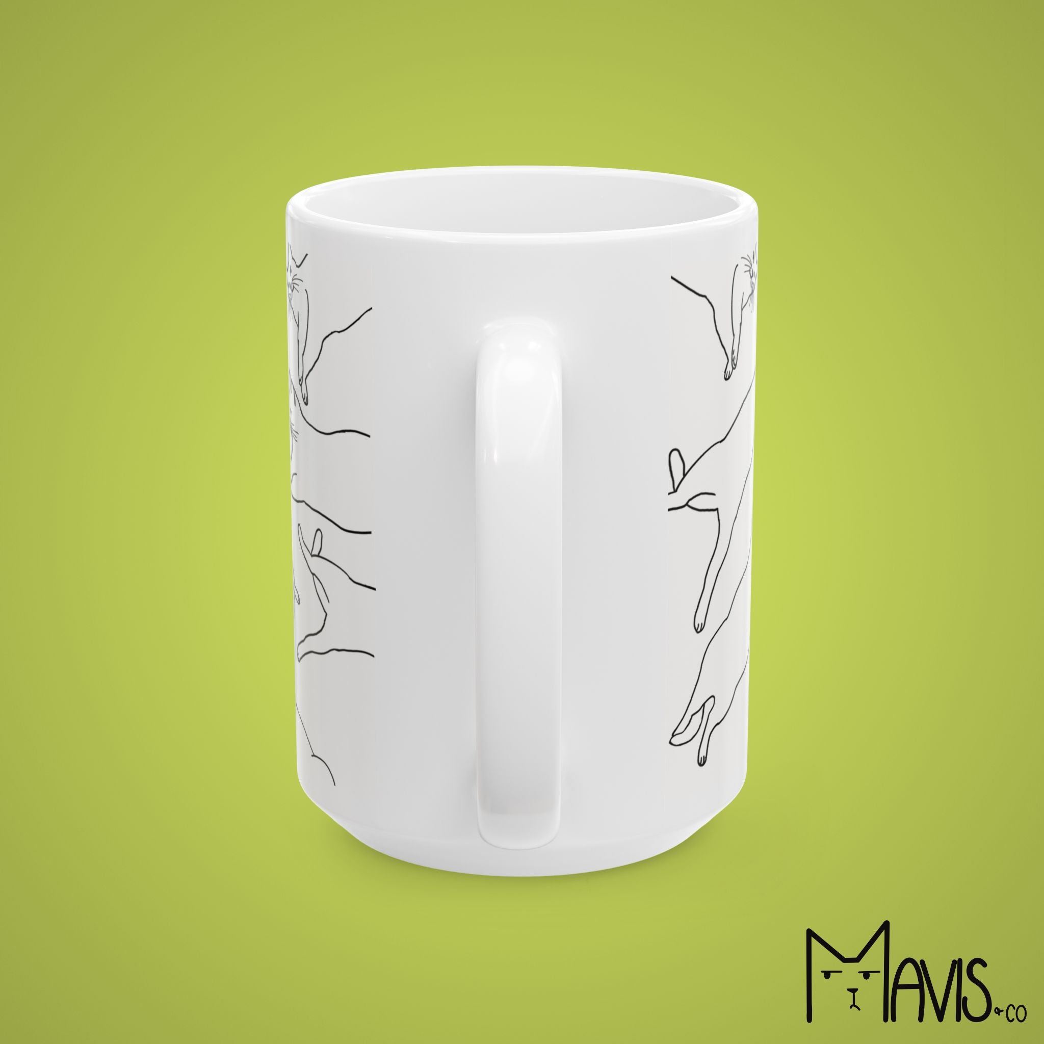 Big Stretch Cat Mug (11oz,15oz)