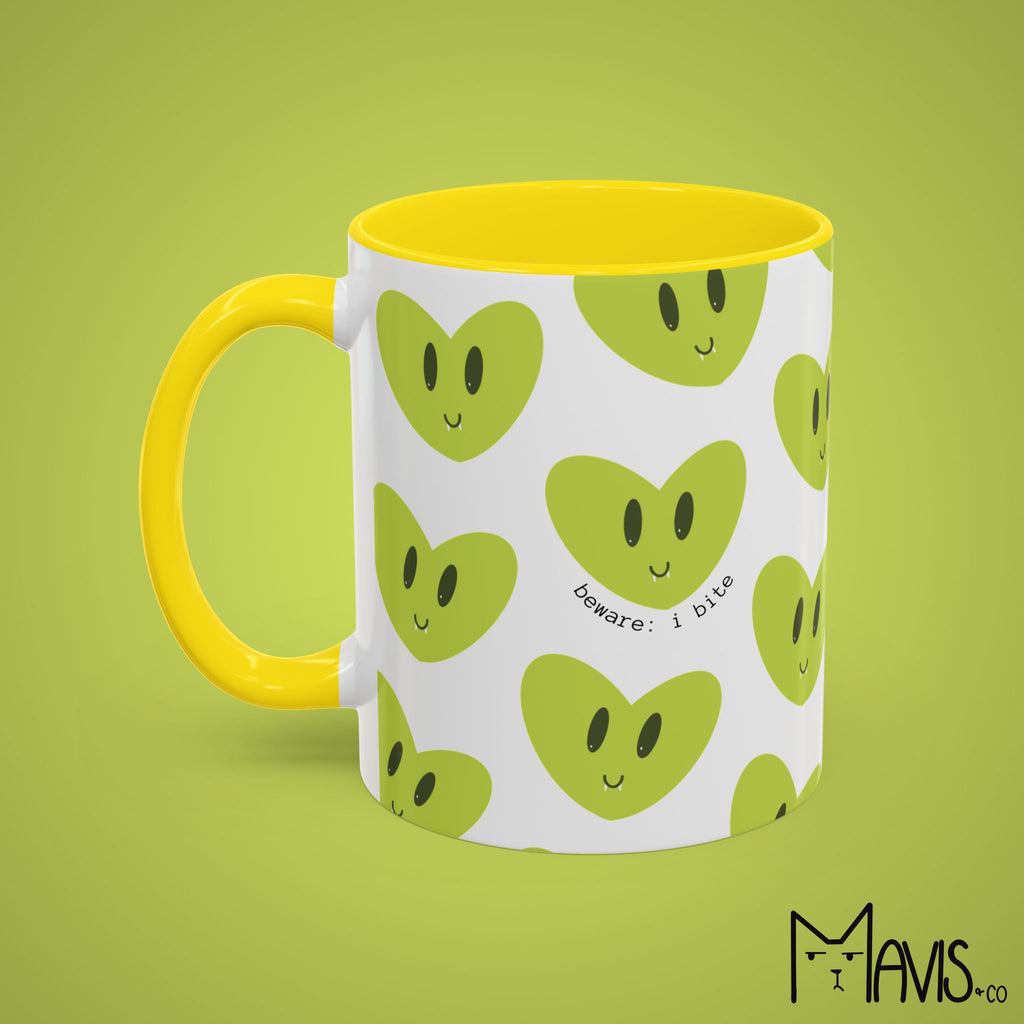 Beware I Bite Mug (11oz, 15oz) - 6 color options