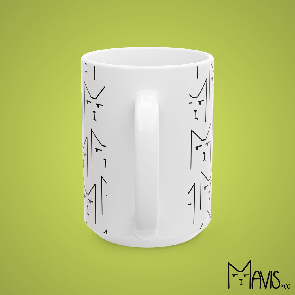 Grumpy Mavis Pattern Mug (11oz,15oz)