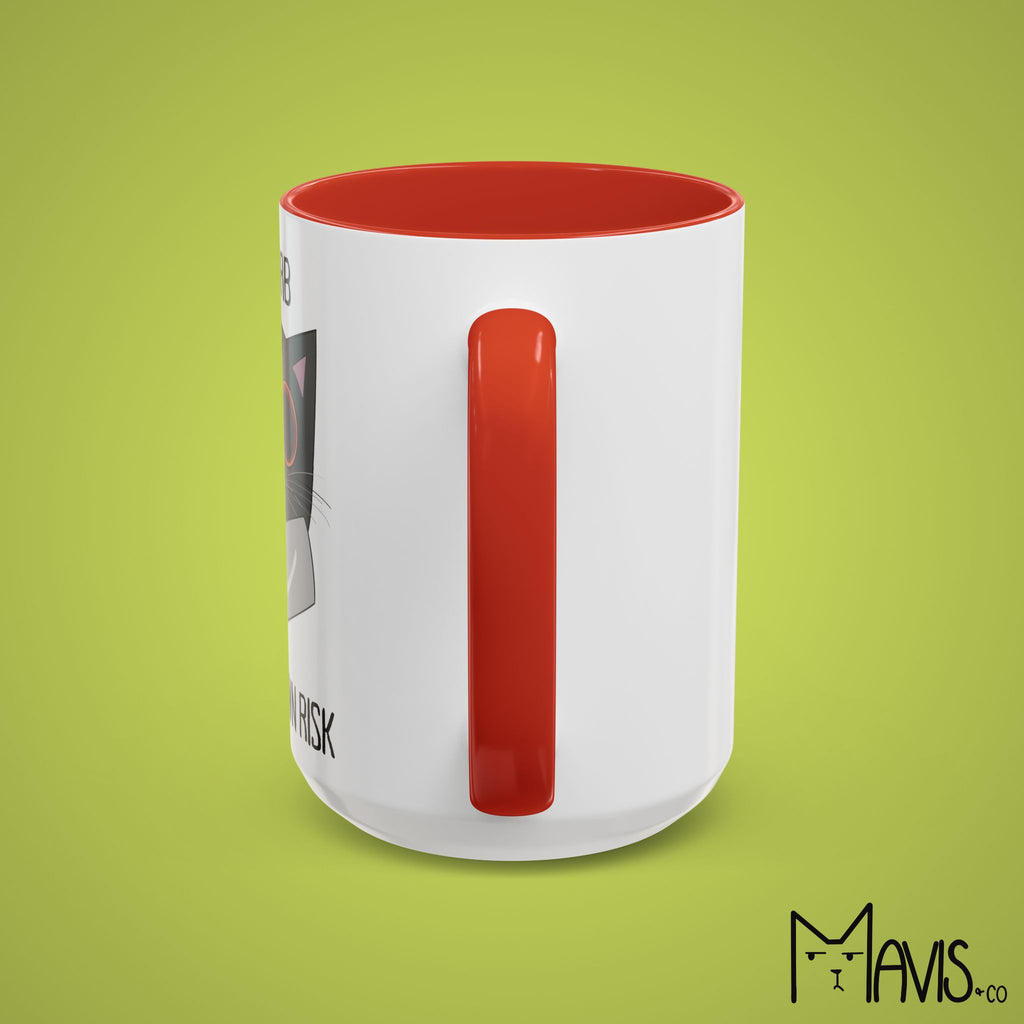 Disturb At Your Own Risk, Cat Knife Mug (11oz, 15oz)