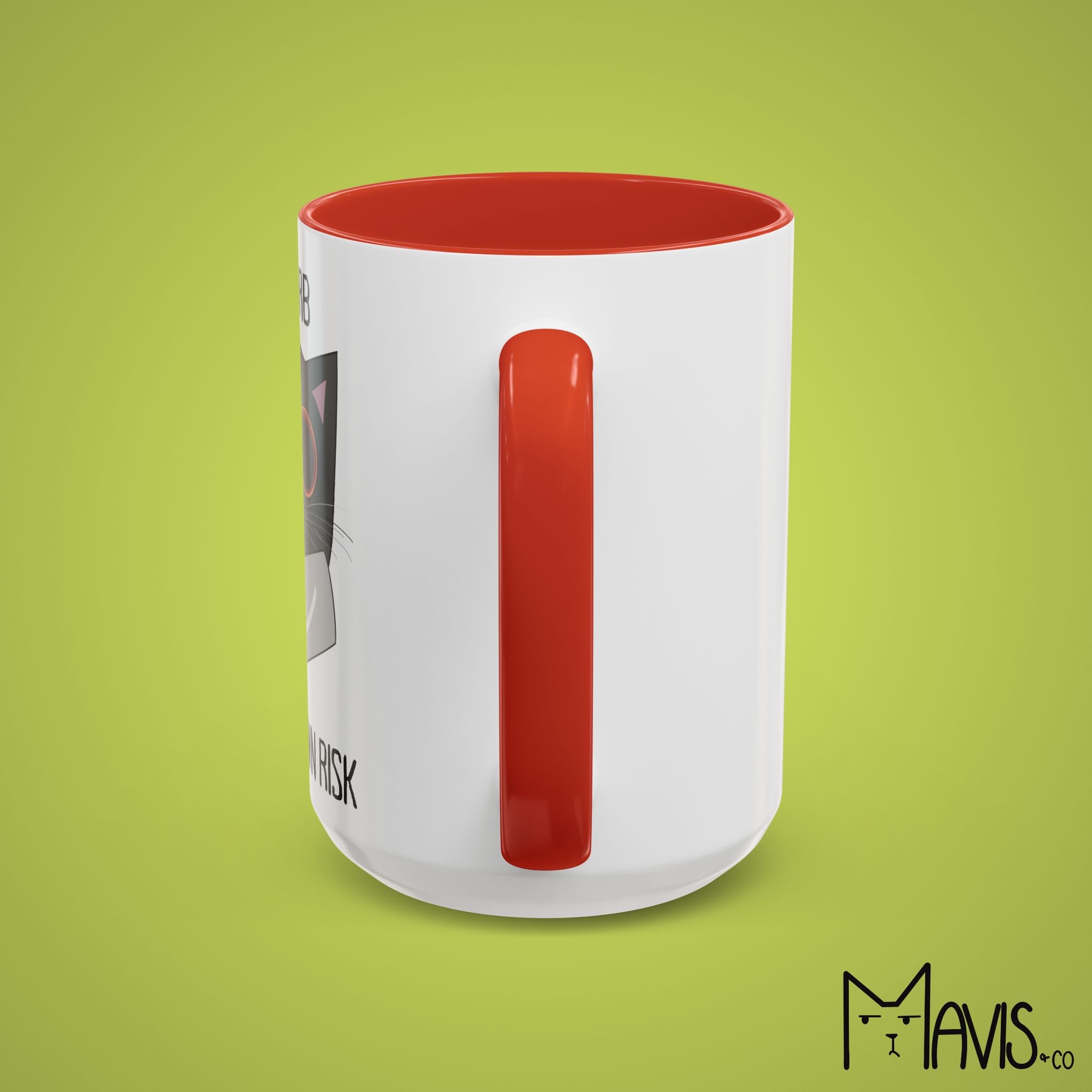 Disturb At Your Own Risk, Cat Knife Mug (11oz, 15oz)