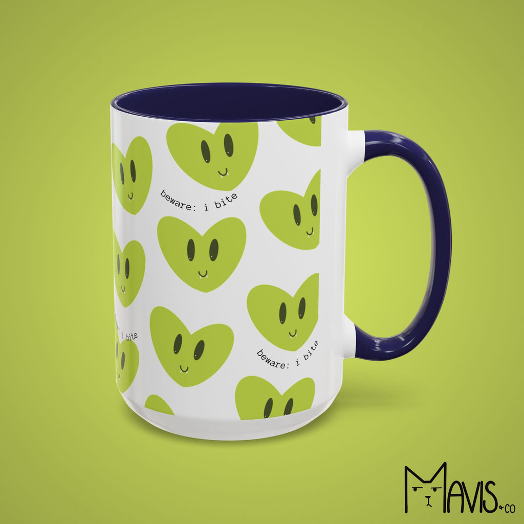 Beware I Bite Mug (11oz, 15oz) - 6 color options