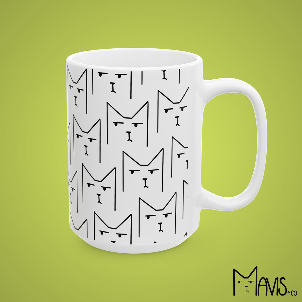 Grumpy Mavis Pattern Mug (11oz,15oz)