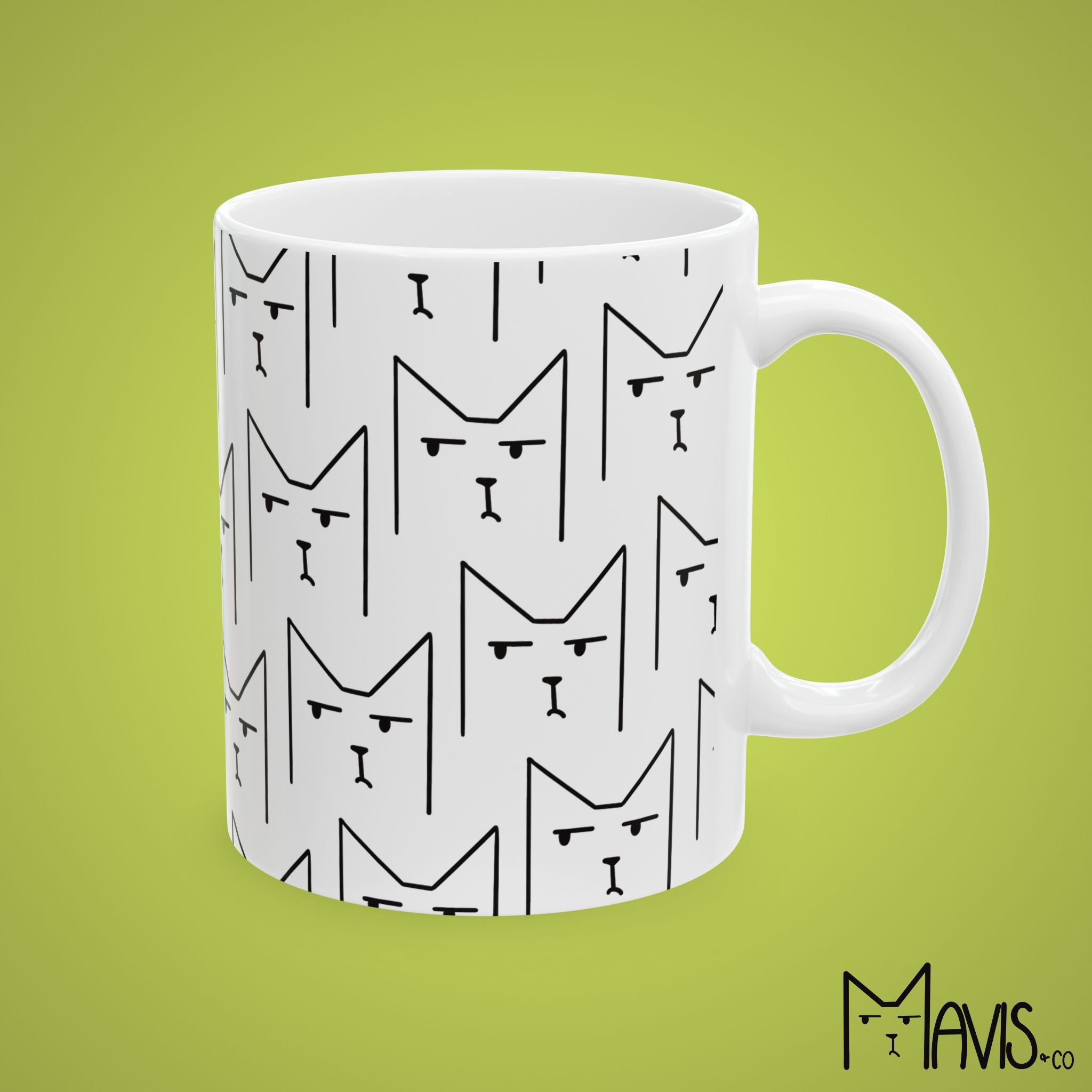 Grumpy Mavis Pattern Mug (11oz,15oz)