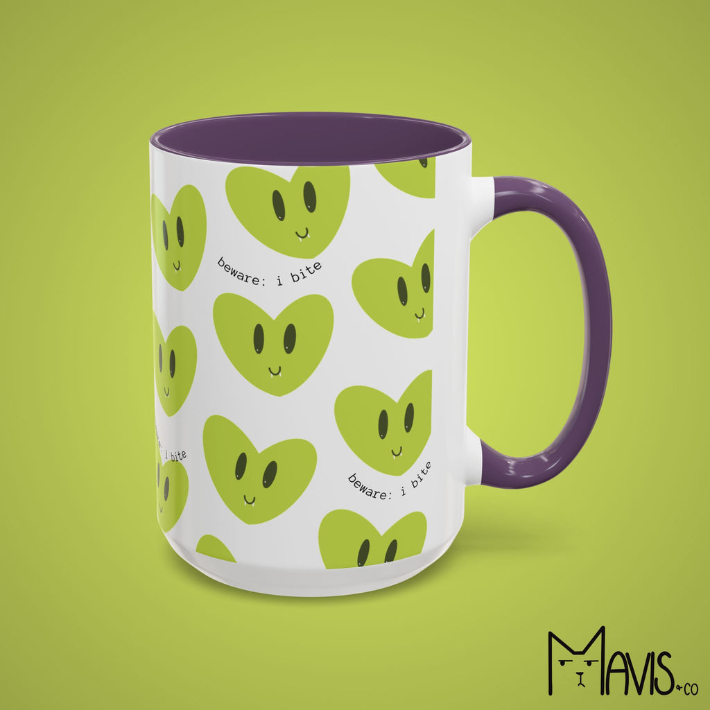 Beware I Bite Mug (11oz, 15oz) - 6 color options
