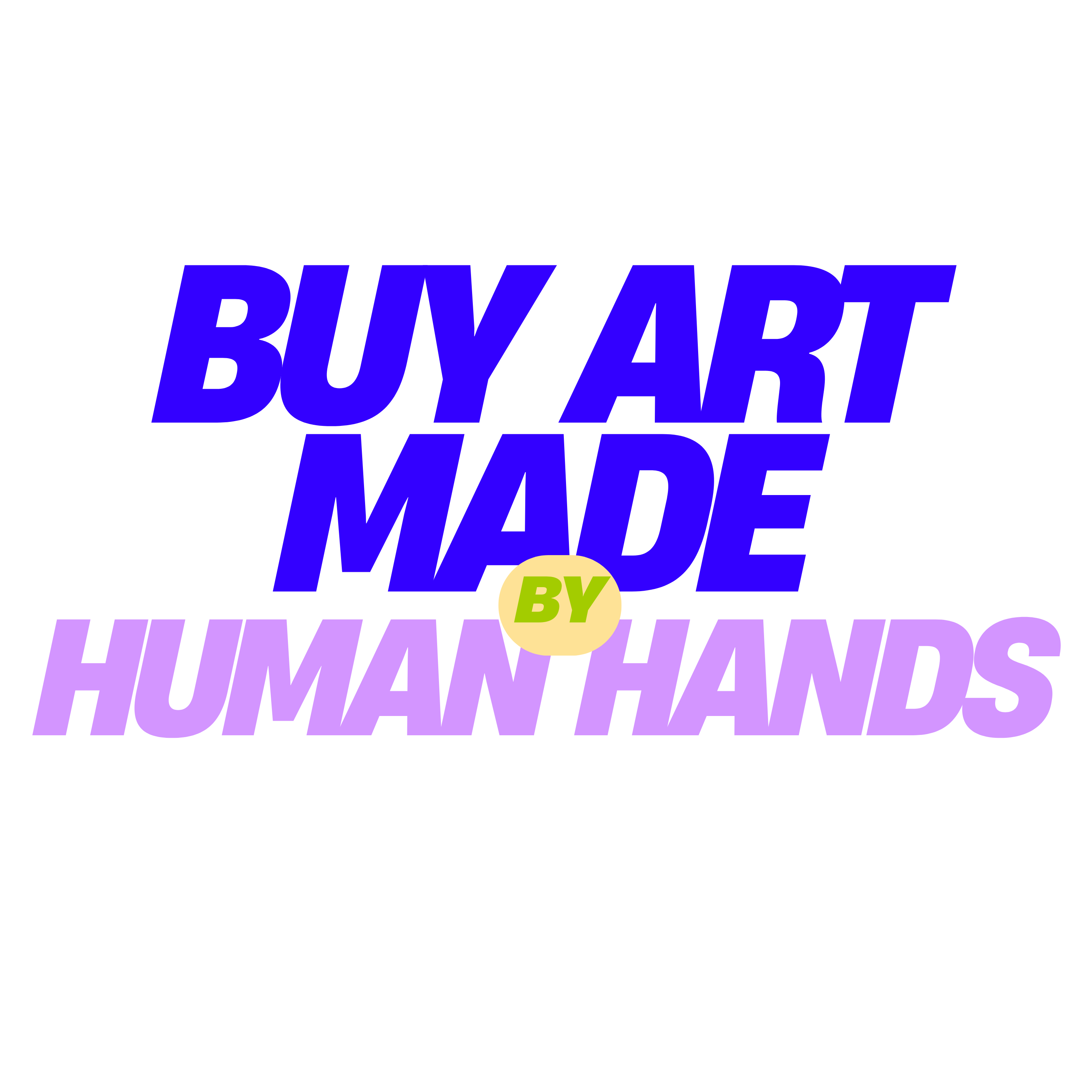 Buy Art Made by Human Hands Sticker