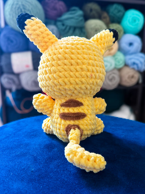Electric Mouse Friend - Handmade Crochet Plush