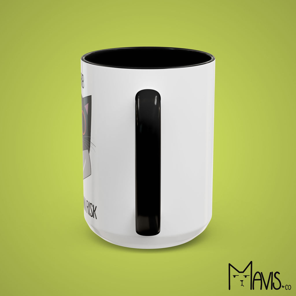 Disturb At Your Own Risk, Cat Knife Mug (11oz, 15oz)