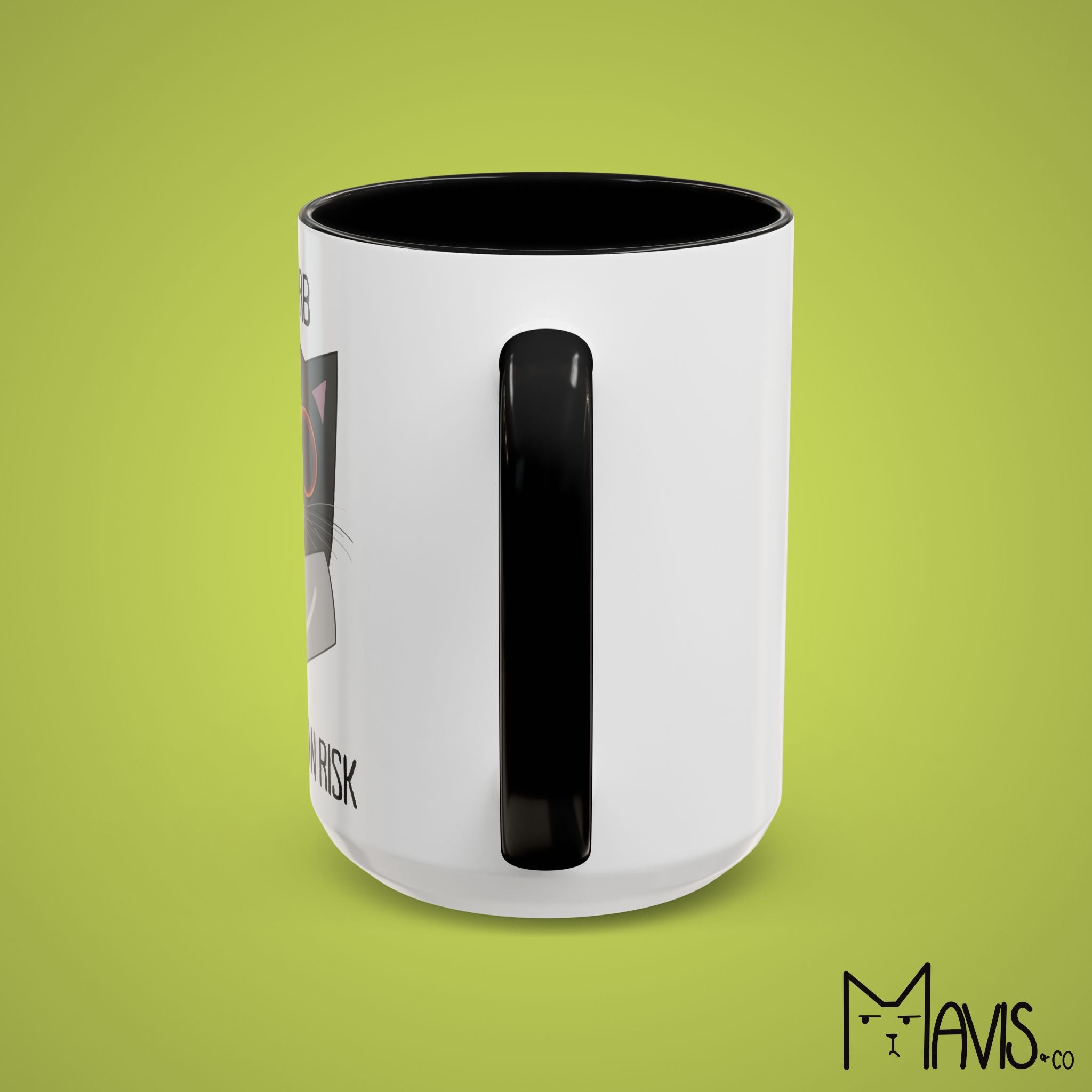 Disturb At Your Own Risk, Cat Knife Mug (11oz, 15oz)