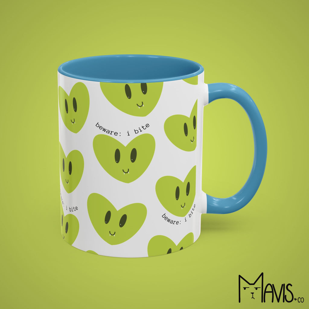 Beware I Bite Mug (11oz, 15oz) - 6 color options