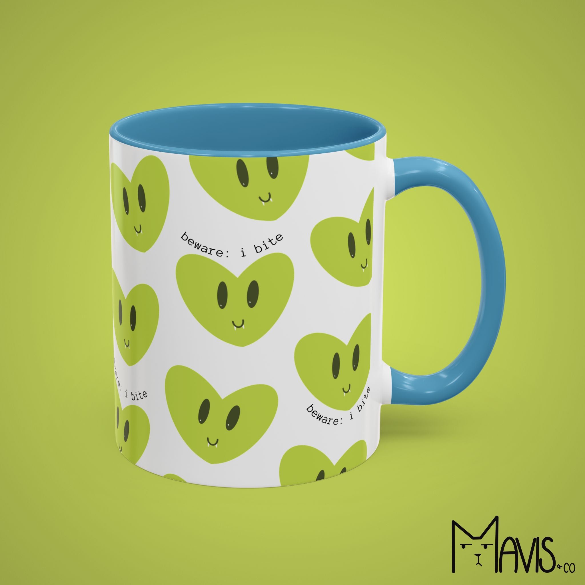 Beware I Bite Mug (11oz, 15oz) - 6 color options