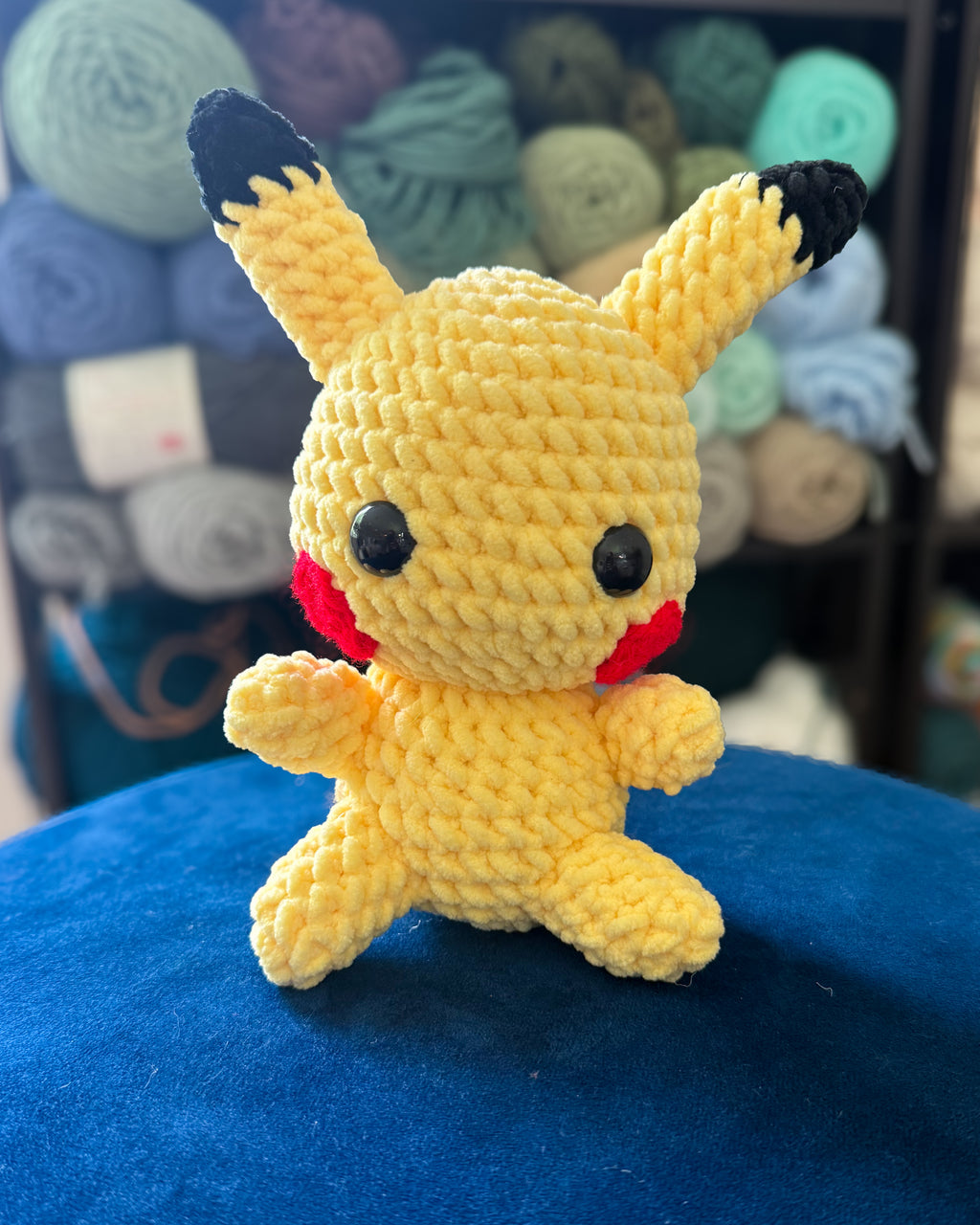 Electric Mouse Friend - Handmade Crochet Plush
