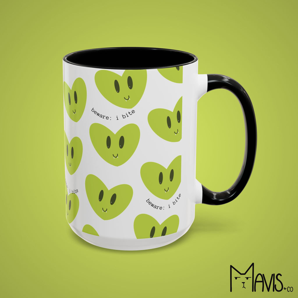 Beware I Bite Mug (11oz, 15oz) - 6 color options