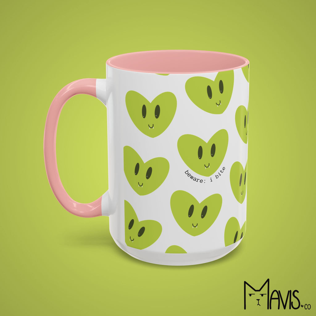 Beware I Bite Mug (11oz, 15oz) - 6 color options