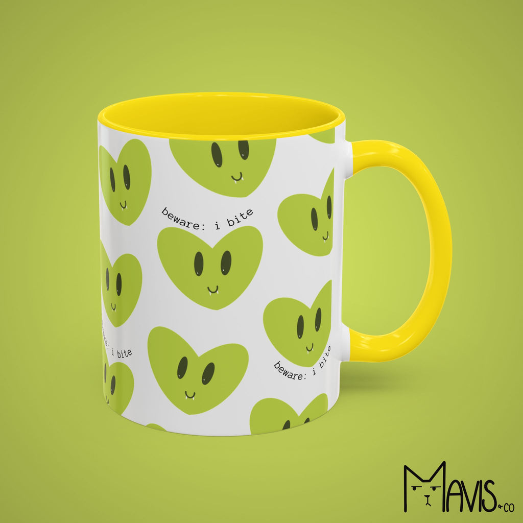 Beware I Bite Mug (11oz, 15oz) - 6 color options