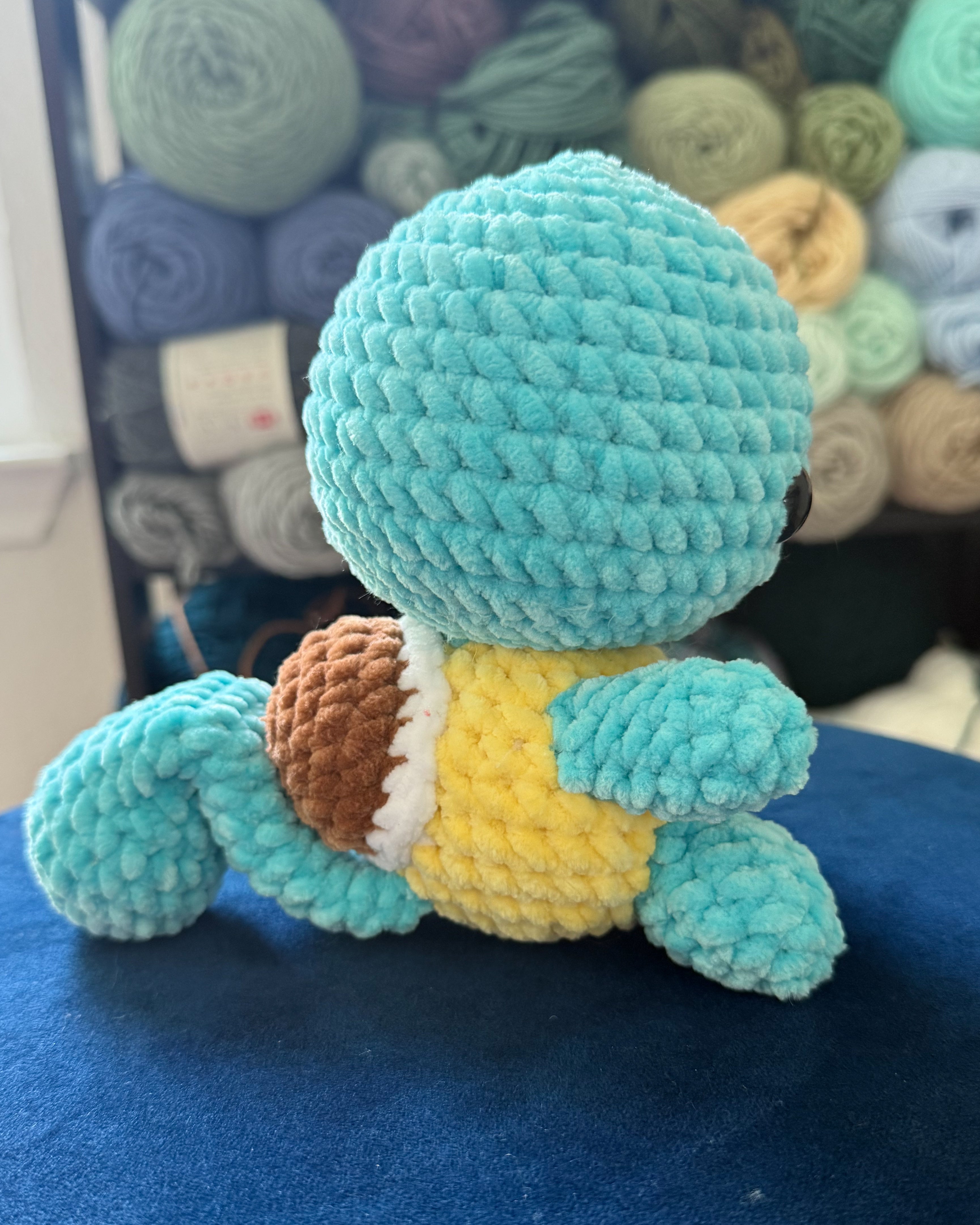 Water Turtle Friend - Blue Crochet Handmade Plushie