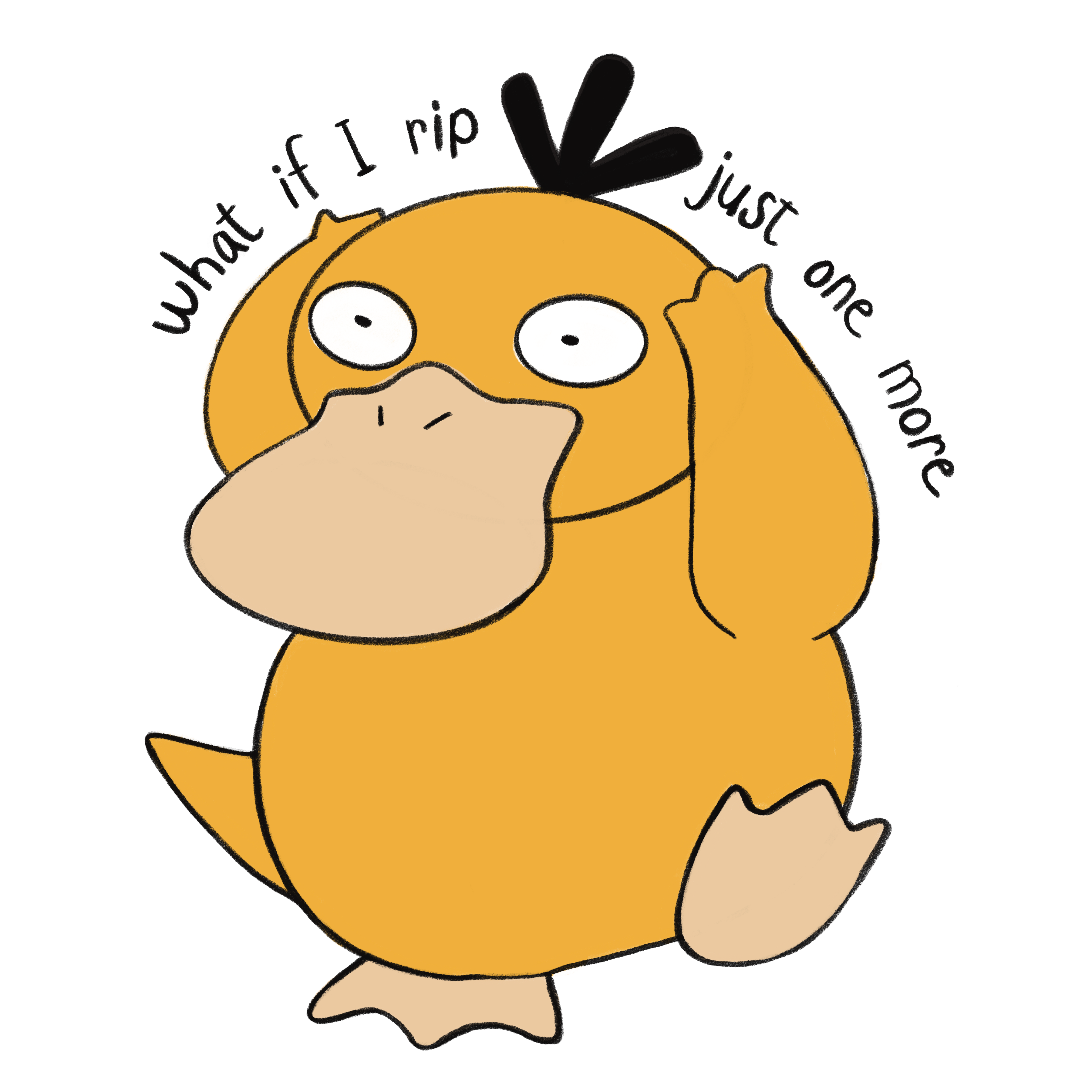 What if I Rip One More Anxious Duck Sticker