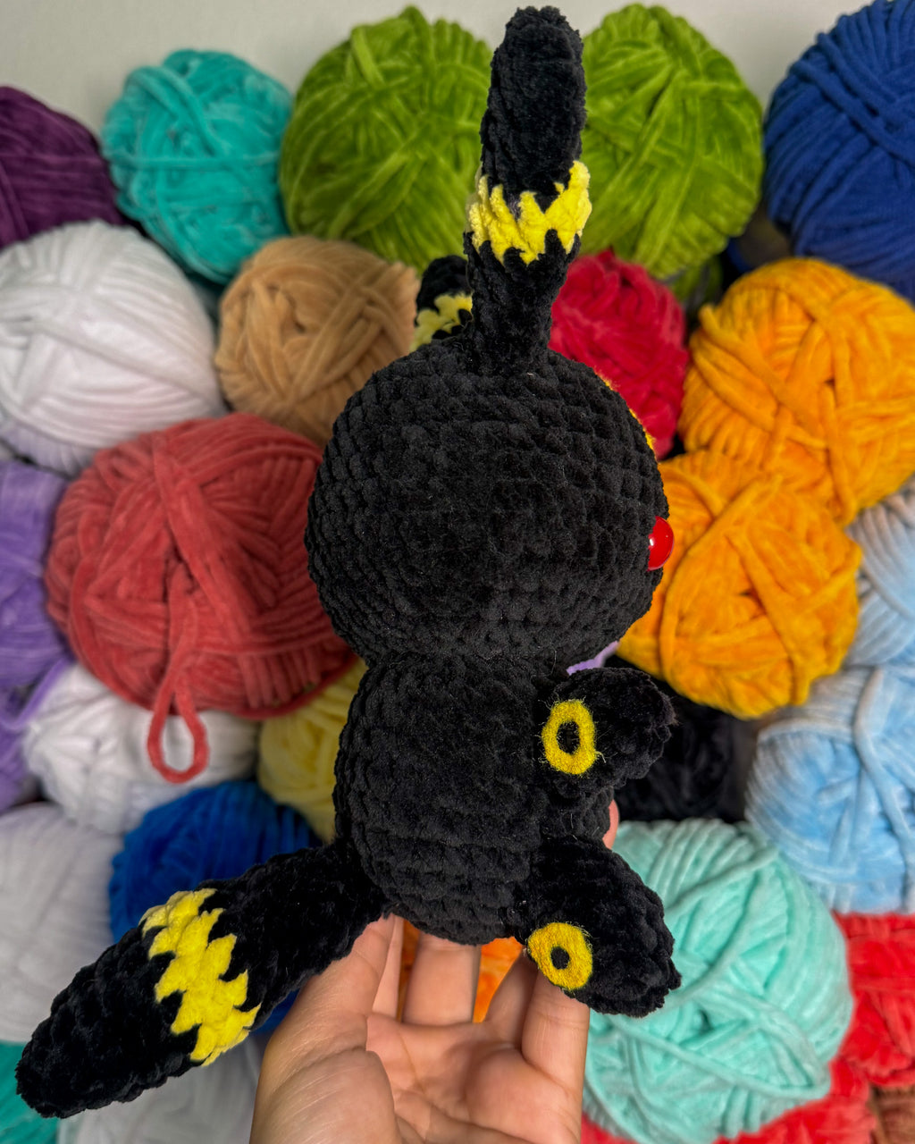 Dark Fox Friend- Handmade Crochet Plush