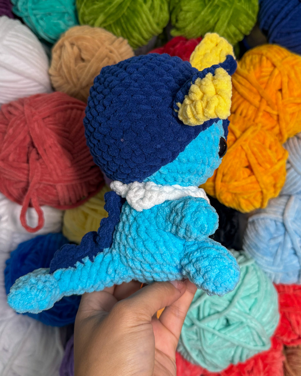 Water Fox Friend- Handmade Crochet Plush