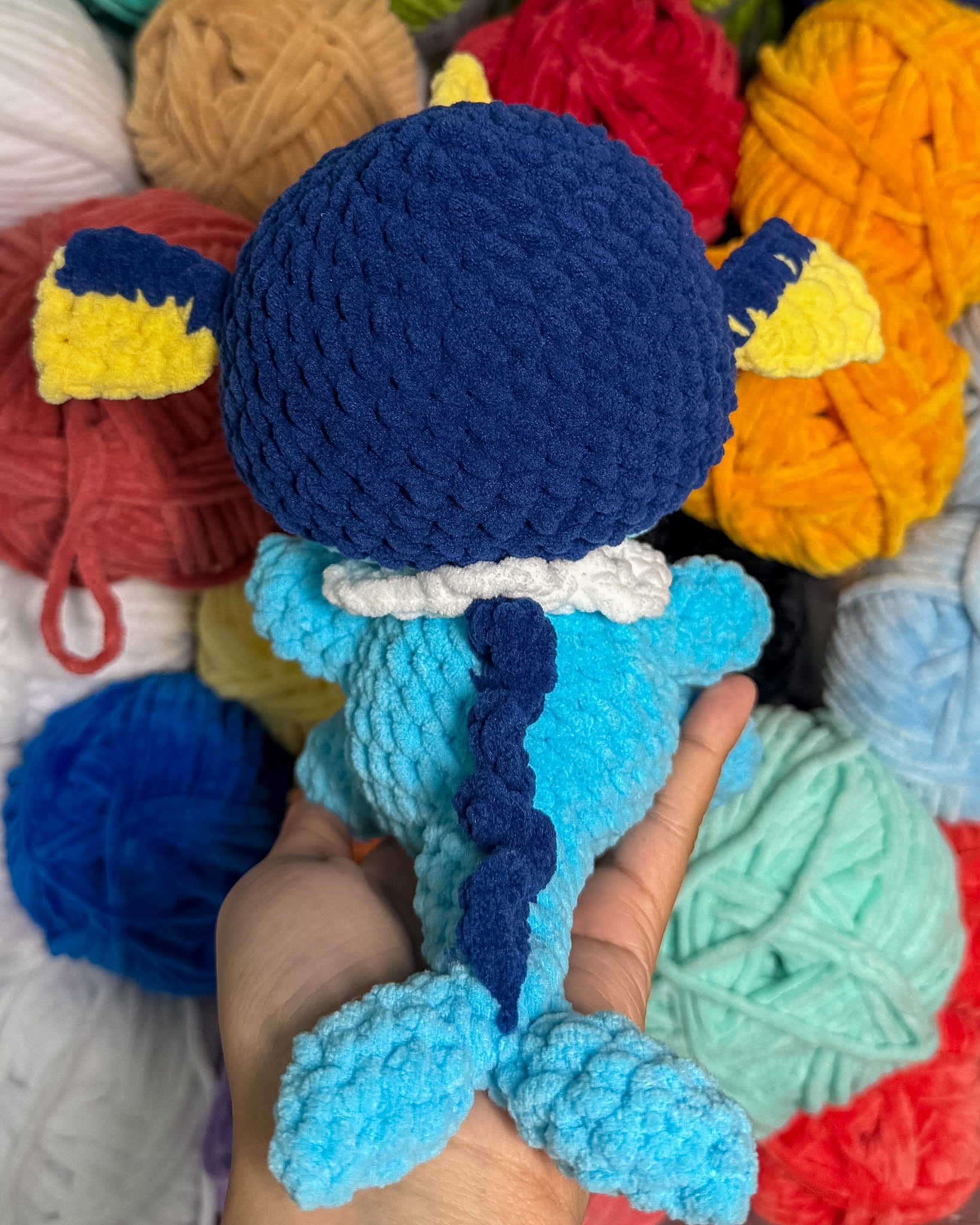 Water Fox Friend- Handmade Crochet Plush
