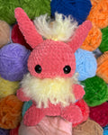 Fluffy Fire Fox Friend- Handmade Crochet Plush