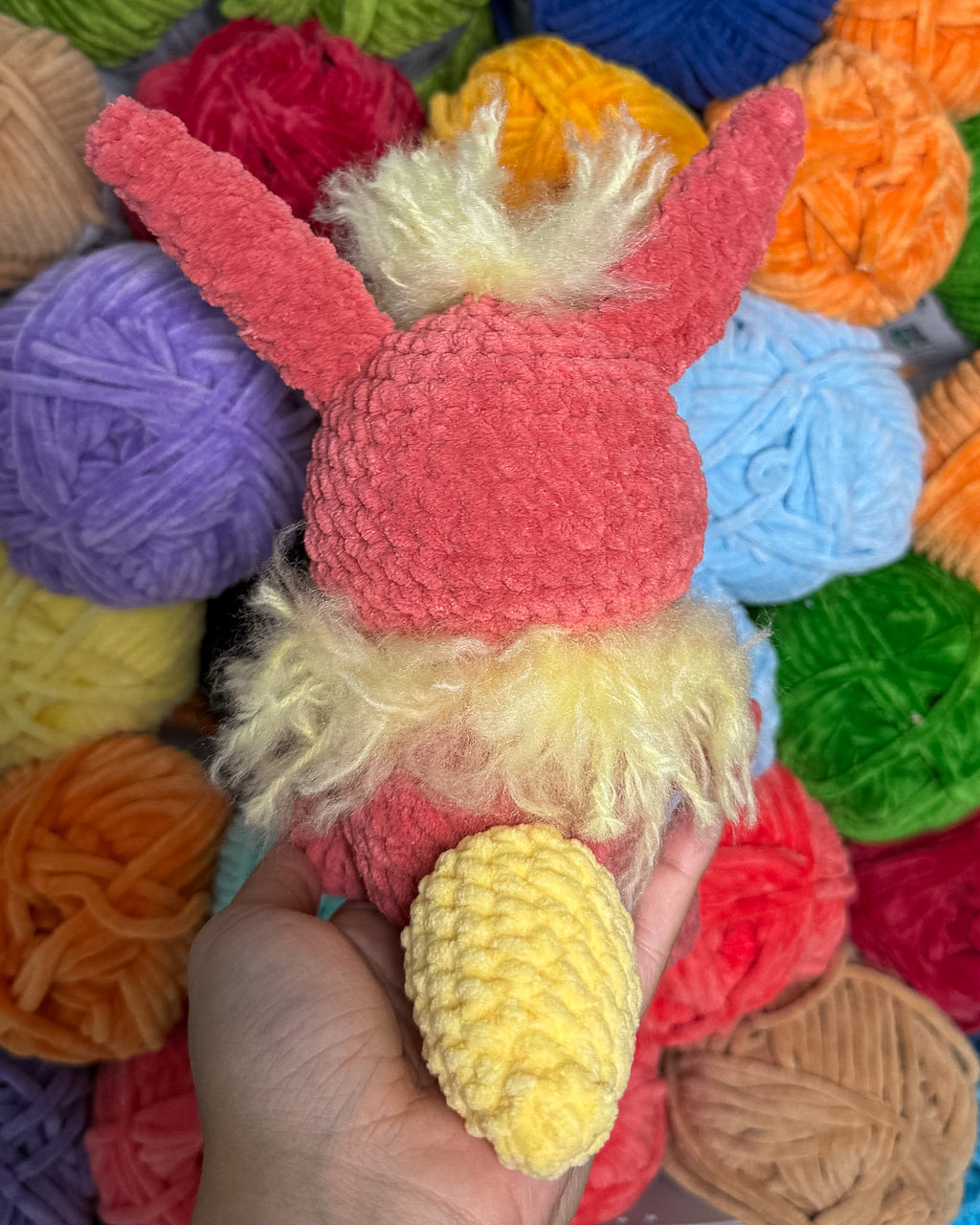 Fluffy Fire Fox Friend- Handmade Crochet Plush