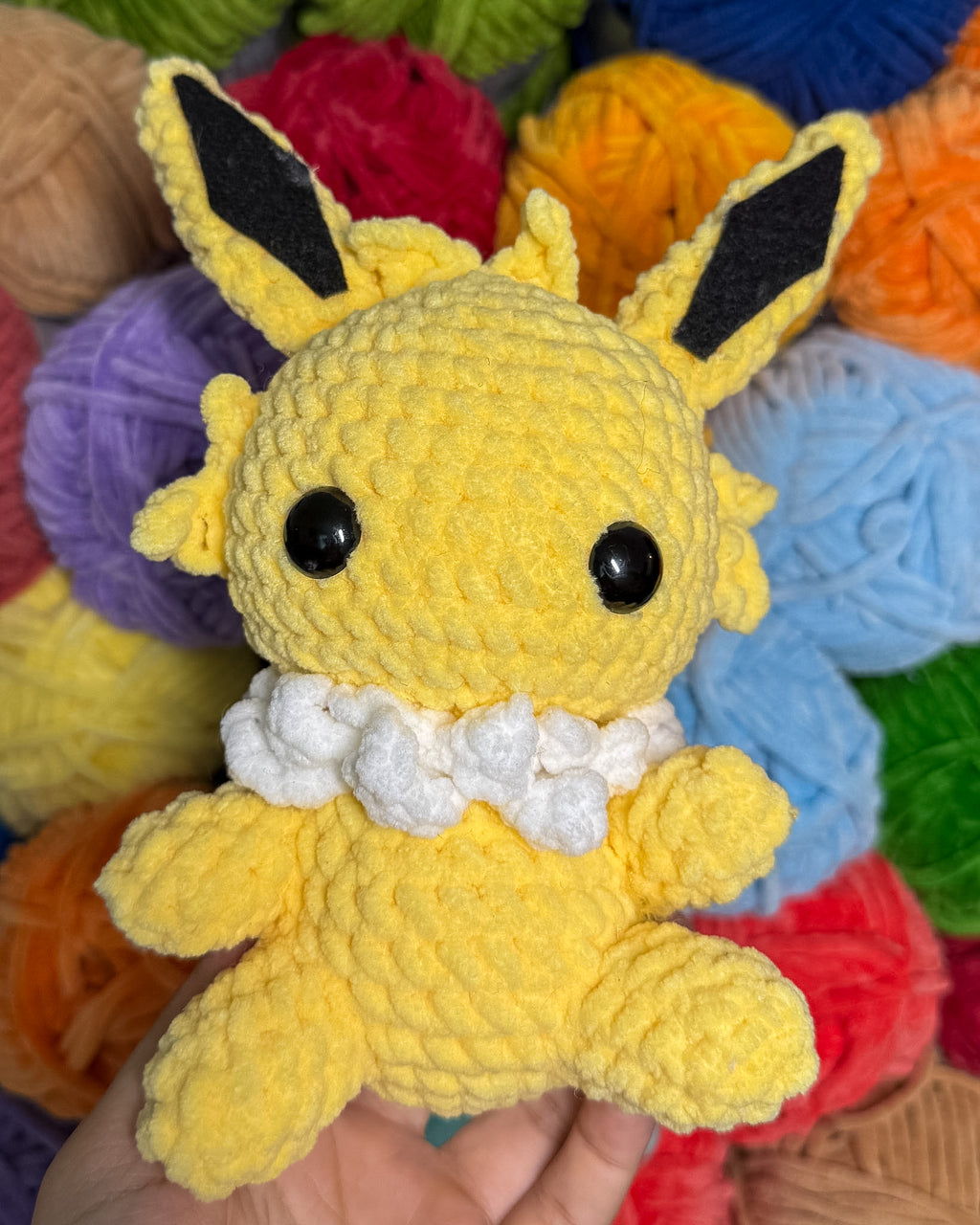 Electric Fox Friend- Handmade Crochet Plush