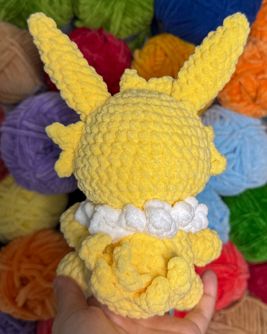 Electric Fox Friend- Handmade Crochet Plush