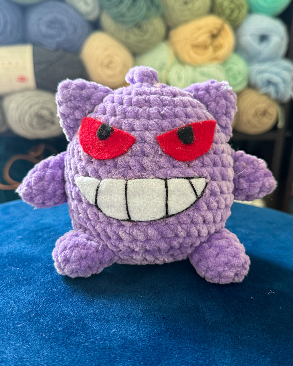 Purple Ghost Friend- Handmade Crochet Plush