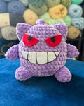 Purple Ghost Friend- Handmade Crochet Plush