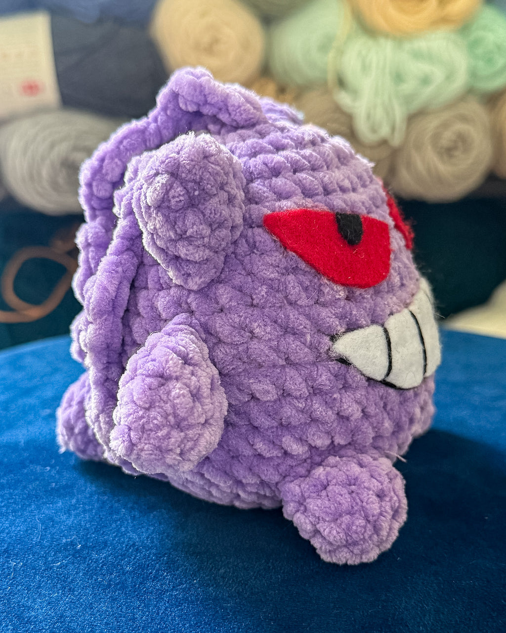 Purple Ghost Friend- Handmade Crochet Plush