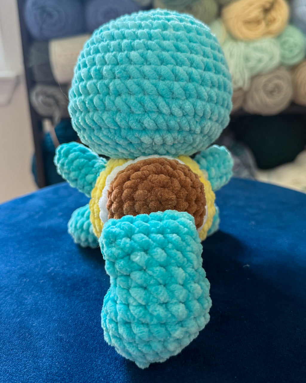 Water Turtle Friend - Blue Crochet Handmade Plushie