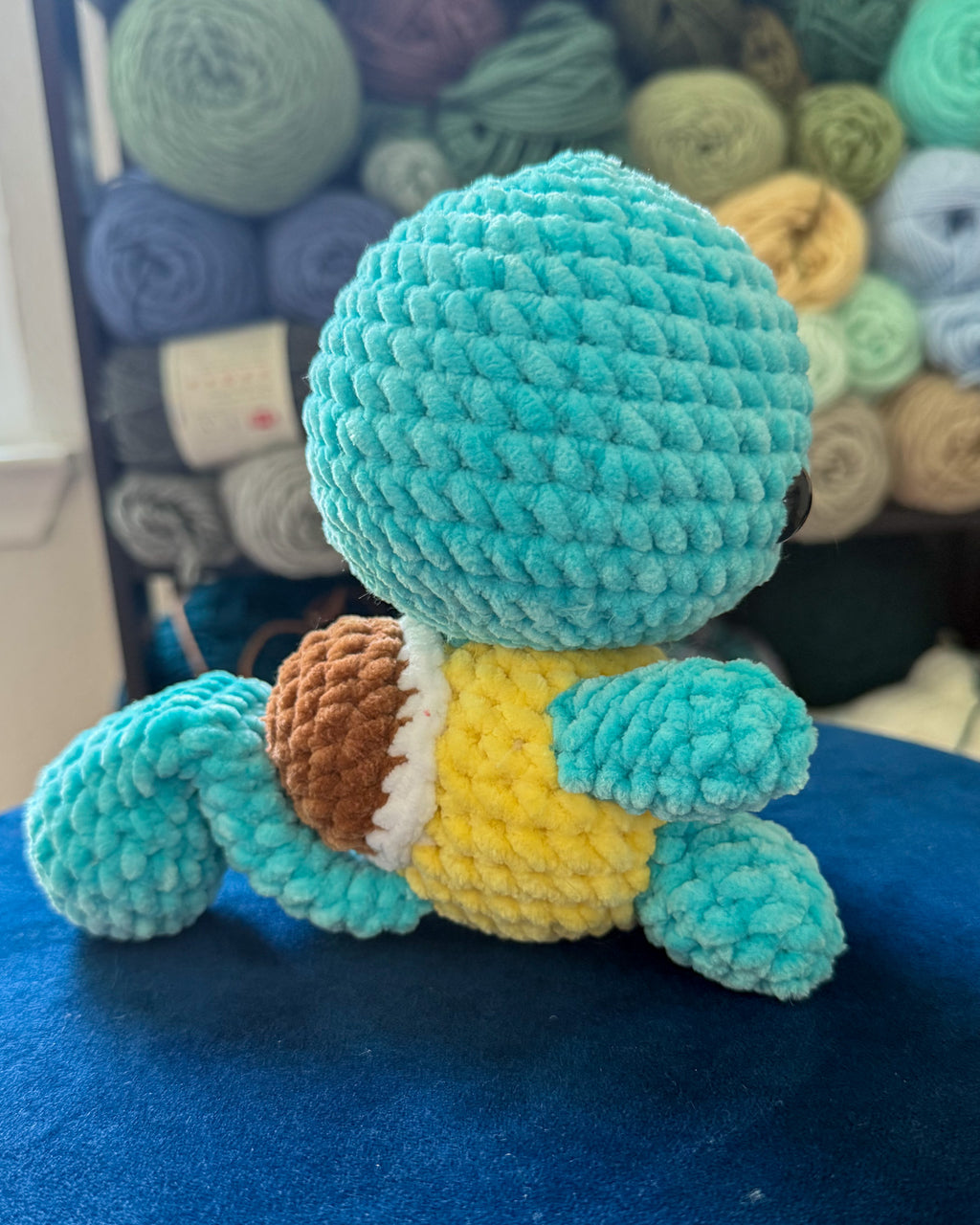 Water Turtle Friend - Blue Crochet Handmade Plushie
