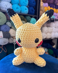 Mega Electric Mouse Friend - Handmade Crochet Plush
