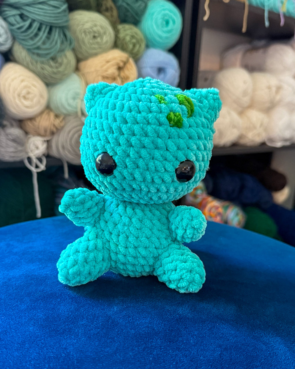 Garden Bulb Dino Friend - Handmade Crochet Plush