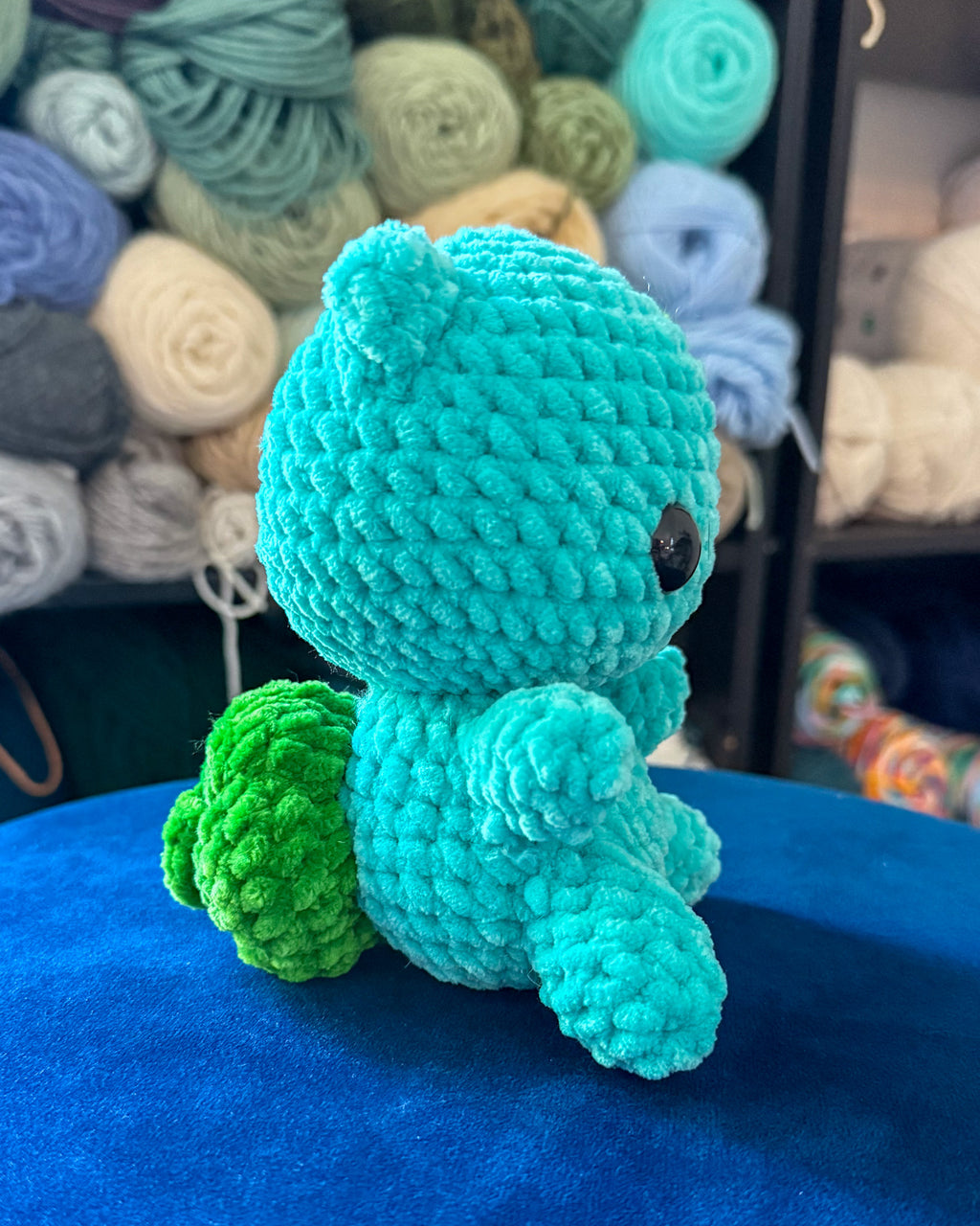Garden Bulb Dino Friend - Handmade Crochet Plush