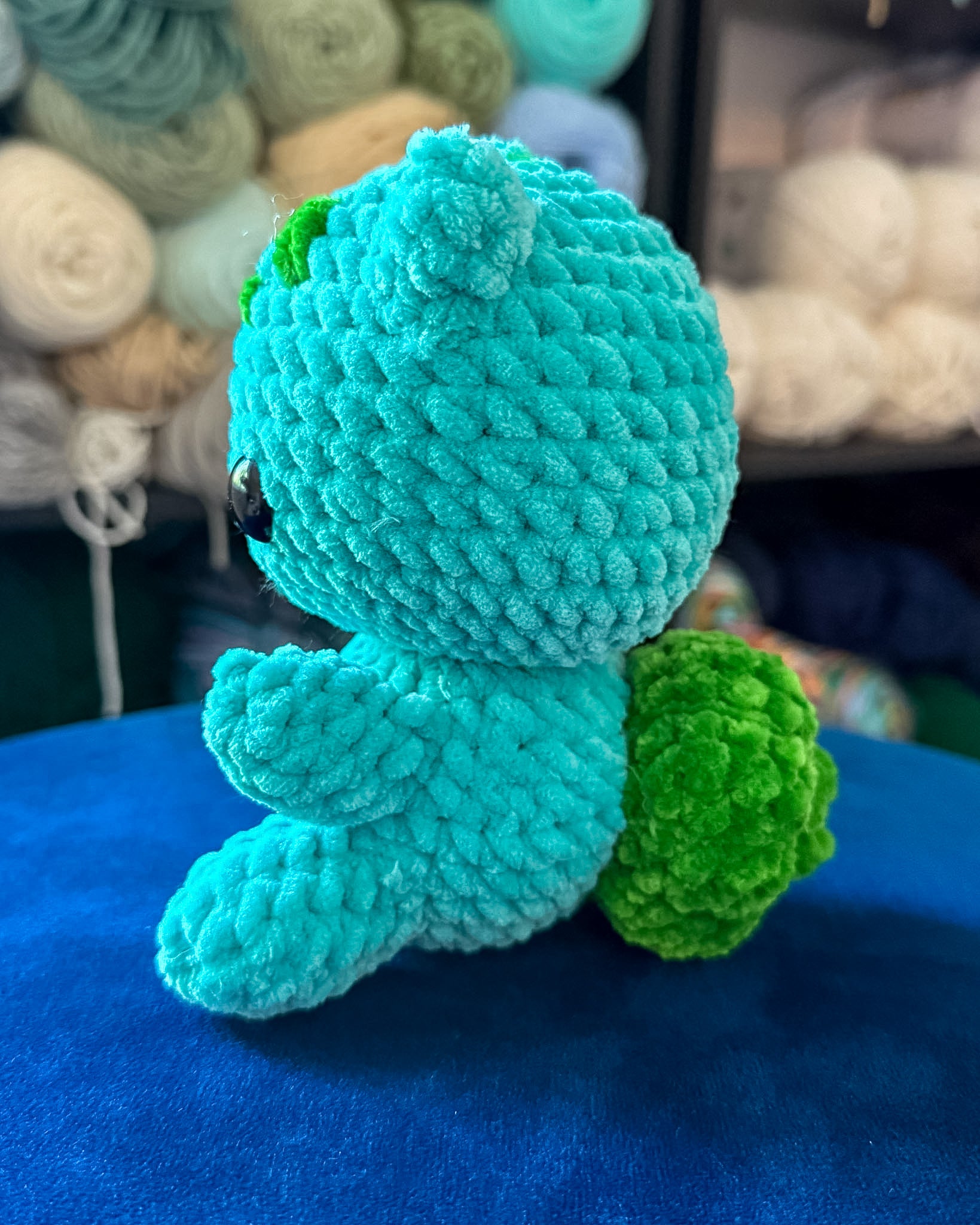 Garden Bulb Dino Friend - Handmade Crochet Plush