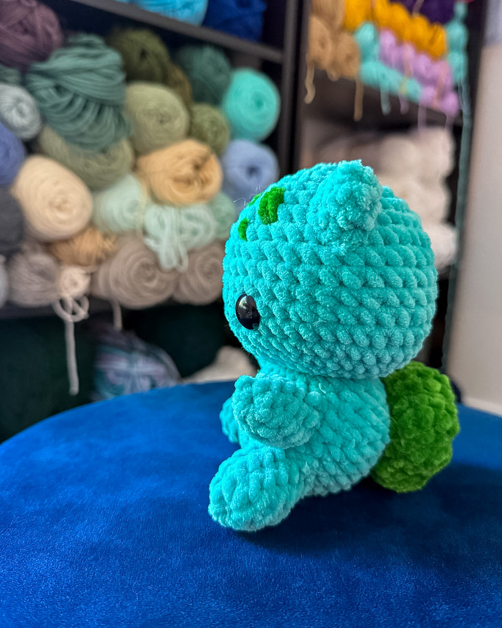 Garden Bulb Dino Friend - Handmade Crochet Plush