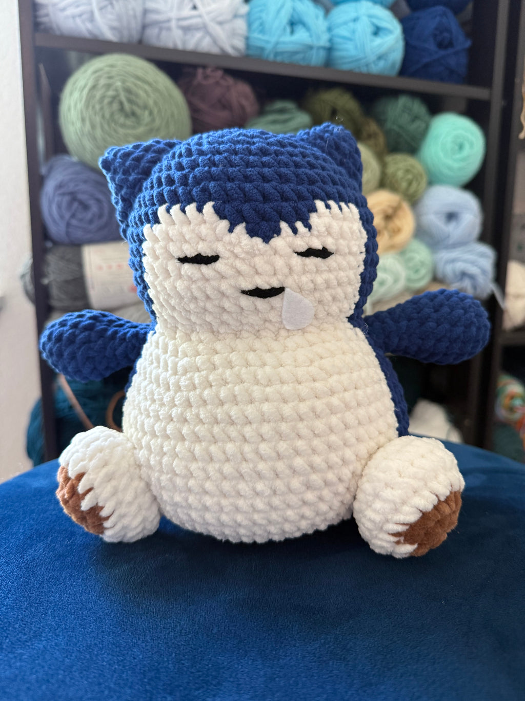 The Sleepiest Friend in the World- Handmade Crochet Plush