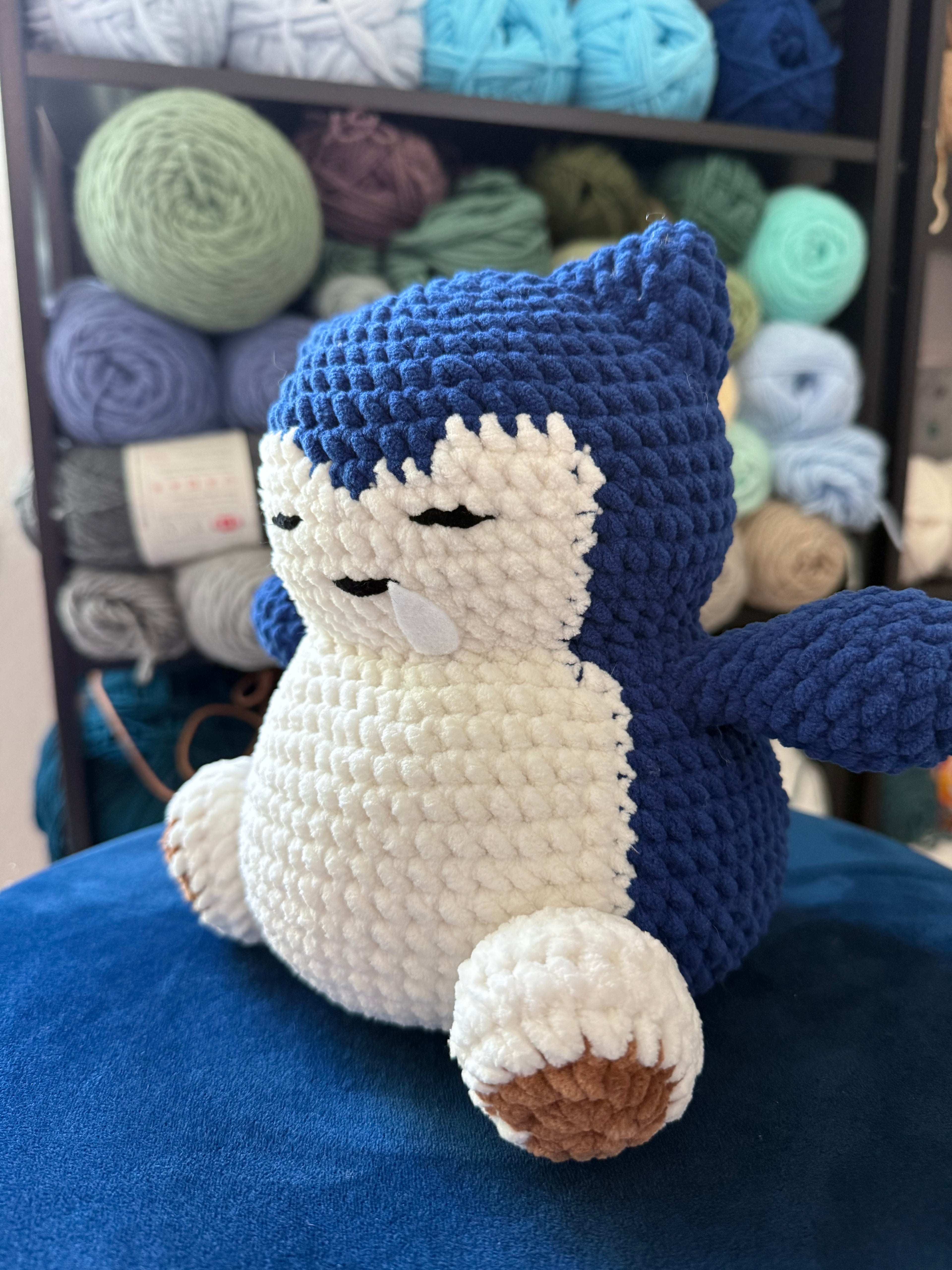 The Sleepiest Friend in the World- Handmade Crochet Plush