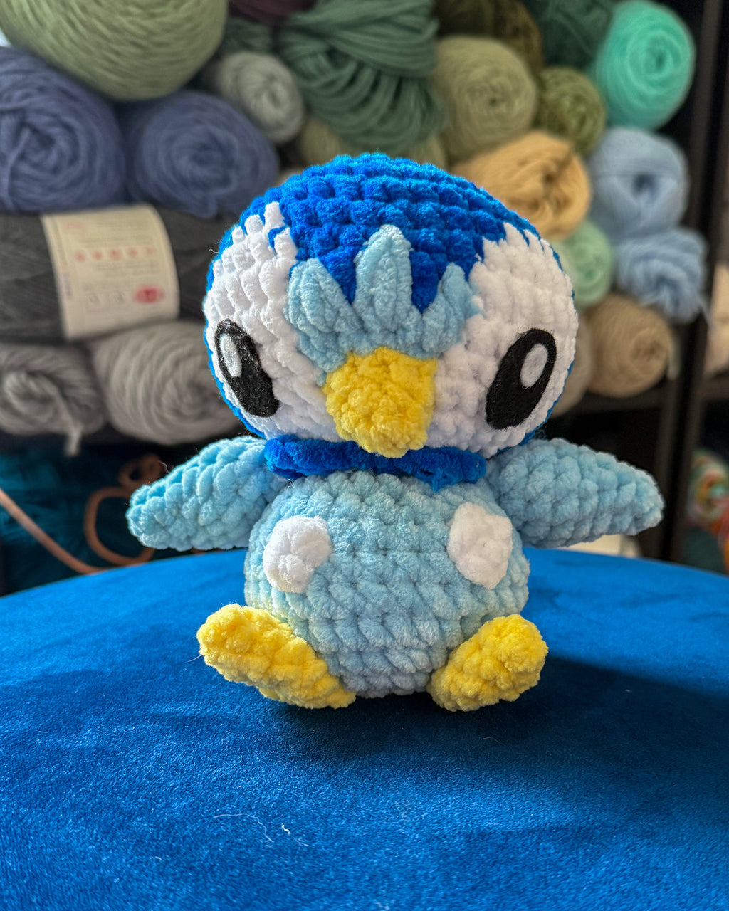 Cute Blue Penguin Friend- Handmade Crochet Plush