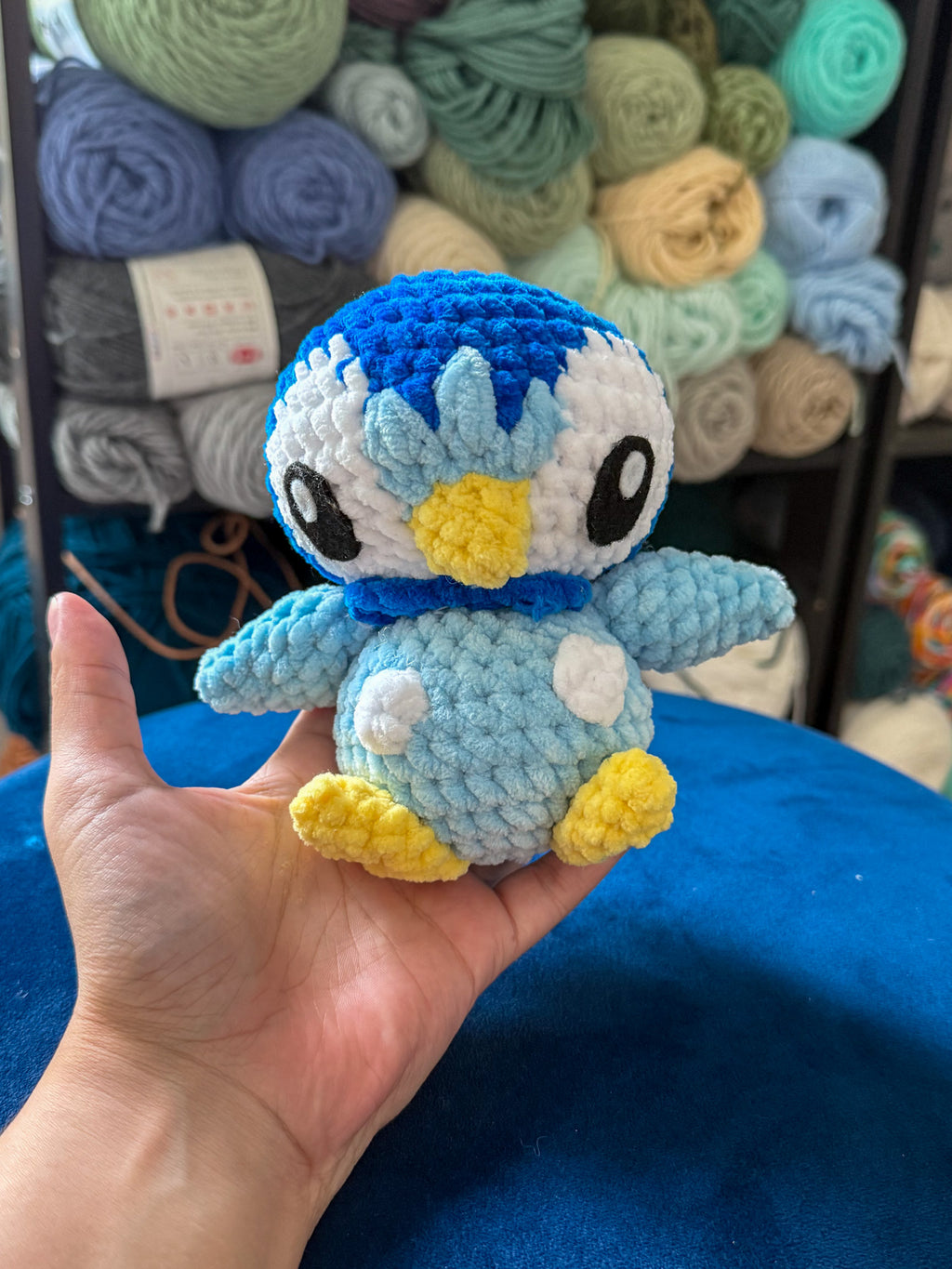 Cute Blue Penguin Friend- Handmade Crochet Plush